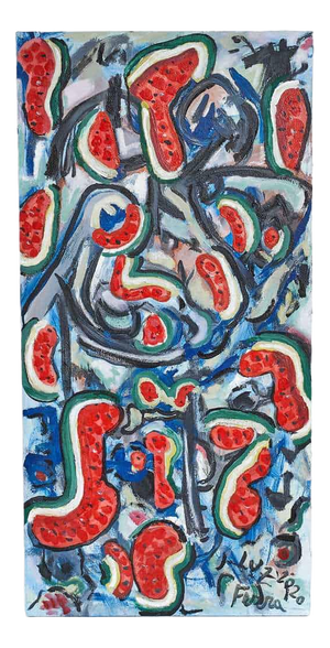 Cosmic Watermelons, Oil on Canvas