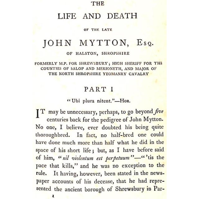 APPERLEY [206] pp. Rudolph Ackermann 1837 Second Edition 6 3/4" x 4 1/2" w/ numerous illustrations by H. Alken and T.J....
