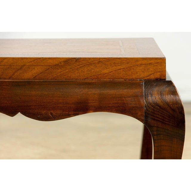 1940s 1940s French Art Deco Walnut Parquetry Coffee Table For Sale - Image 5 of 15
