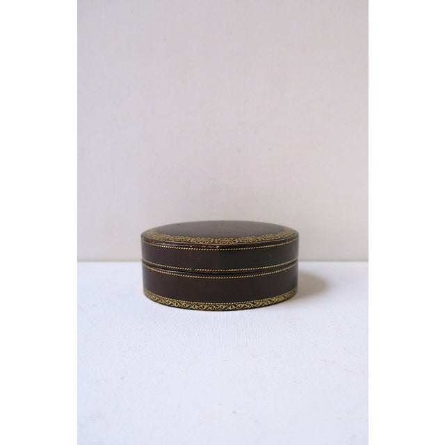 Italian Italian Leather Jewelry Box For Sale - Image 3 of 13