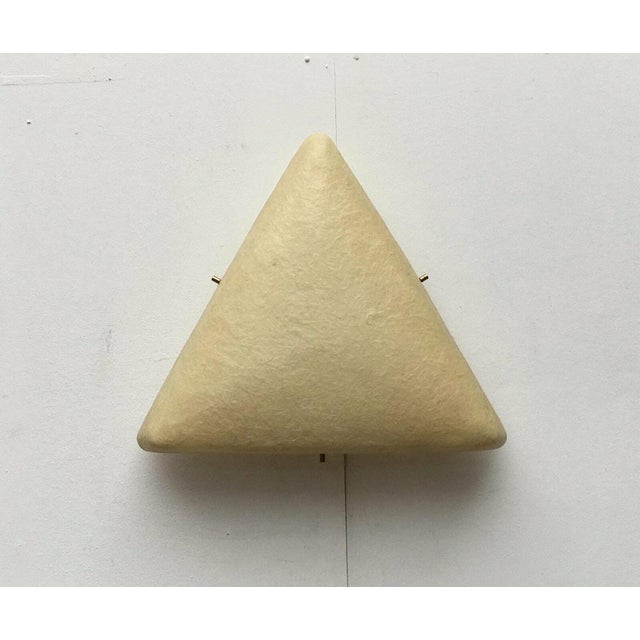 Mid-Century Minimalist Triangular Fiberglass Ceiling Lamp, 1960s For Sale - Image 12 of 18