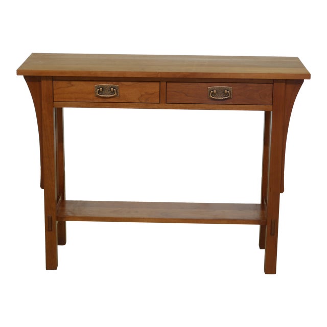 Stickley Mission Style Cherry 2 Drawer Sofa Table Chairish