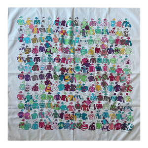 Hermès Scarf “ Les Cheveux Se Rendent Aux Départs” 2001