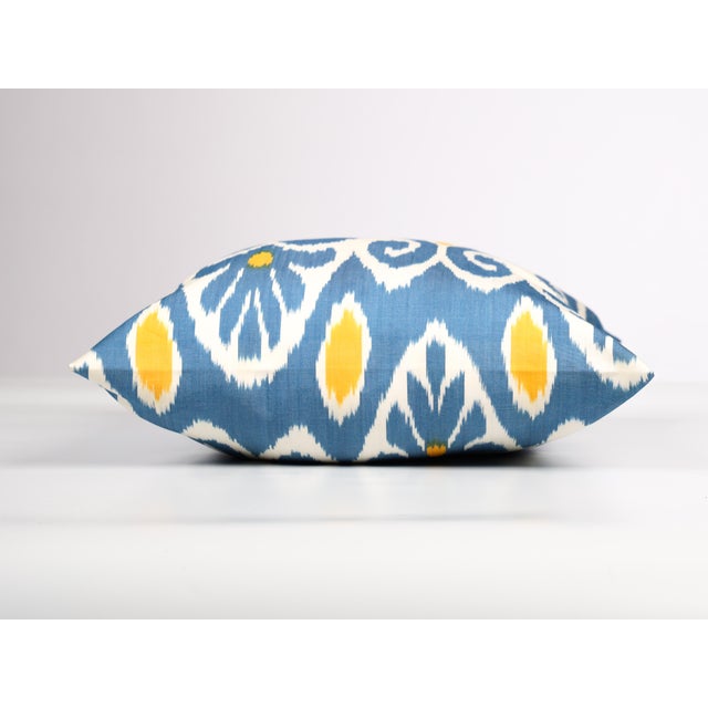 Blue Ikat Pillow Cover for Sale For Sale - Image 4 of 8