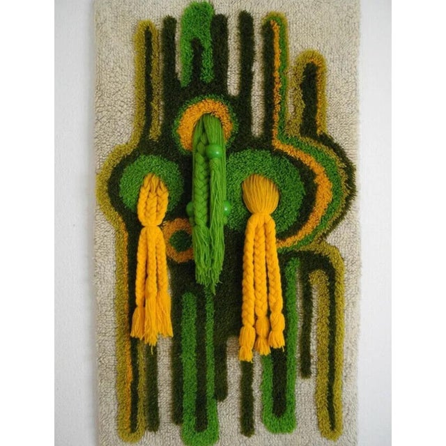 German Wool Wall Tapestry, 1970s For Sale - Image 6 of 6