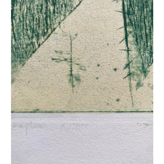 Modern 1987 Rhythm Modern Intaglio For Sale - Image 3 of 5