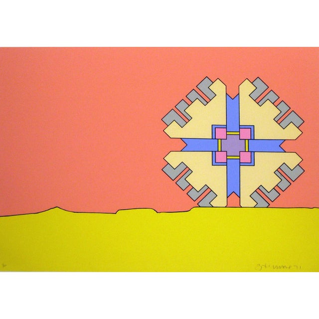 Peter Max "Horizon Enigma" Hand Signed Serigraph Pop Art 1971 For Sale - Image 4 of 6