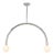 Regina Andrew Happy Steel Pendant, Large, Polished Nickel For Sale
