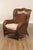 1990s Ethan Allen Victorian Style Wicker Wing Chair and Ottoman For Sale - Image 5 of 12