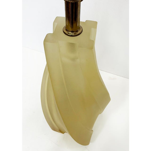 1970s Modernist Paolo Gucci Freeform Molded Table Lamps, Signed Pair For Sale In Miami - Image 6 of 9