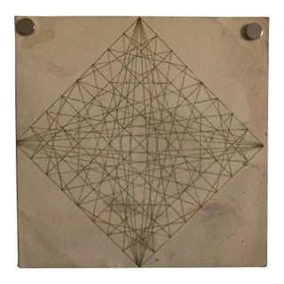 Alvin Dickstein Abstract Geometric Expressionist NYC MoMA Silkscreen Card, Stable Gallery, 1967 For Sale