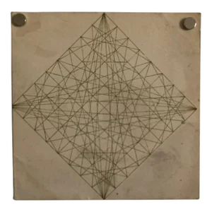 Alvin Dickstein Abstract Geometric Expressionist NYC MoMA Silkscreen Card, Stable Gallery, 1967