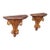 Pair of Vintage Decorative Wall Brackets, English, Clock Shelf, Italianate Taste For Sale