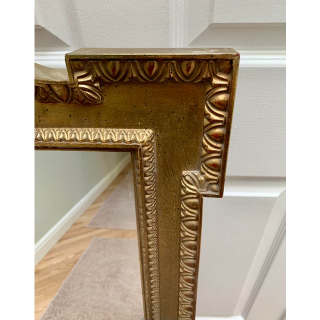 Large Vintage Late 20th Century Gold Mirror For Sale - Image 4 of 9