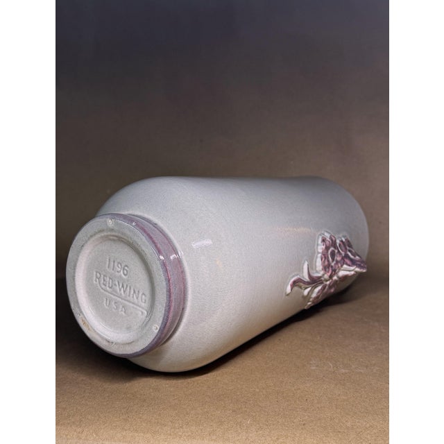 1940s 9 Inch Vase Hand-Painted and Mid-Century Modern For Sale In Minneapolis - Image 6 of 6