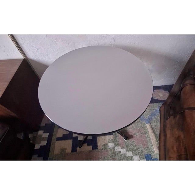 Contract Base Circular Bistro Table by Eames for Herman Miller, 1970s For Sale - Image 6 of 9