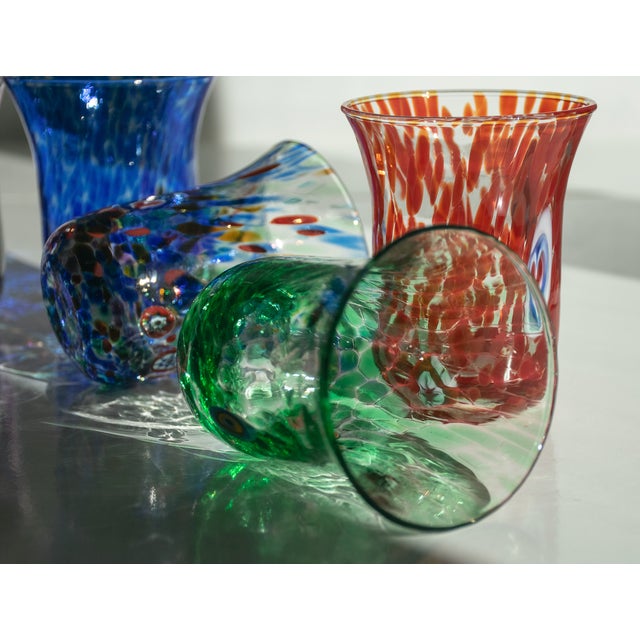 Early 21st Century Vintage Italian Murano Glasses by Mariana Iskra for Ribes Studio, 2010s, Set of 6 For Sale - Image 5 of 18