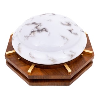 Art Deco Style Ceiling Lamp, Poland, 1950s For Sale