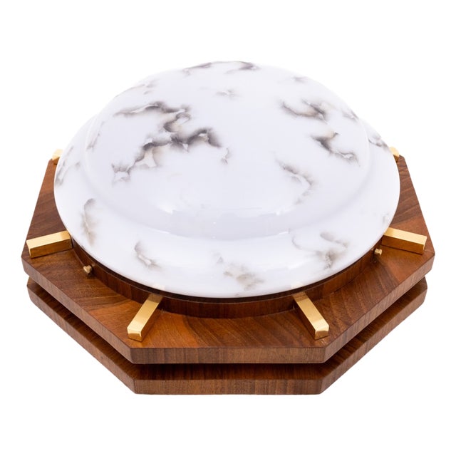 Art Deco Style Ceiling Lamp, Poland, 1950s For Sale