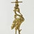 Art Nouveau Style Vintage Brass Crane Candlestick Pair For Sale In Rochester - Image 6 of 12