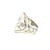 Traditional 1990s John Hardy Estate Woven Bamboo Style Ring 7.25 Silver For Sale - Image 3 of 6