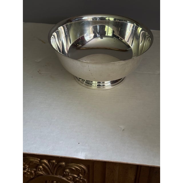 Gorham Vintage Silverplate Bowl by Gorham, Serveware, Elegant Design For Sale - Image 4 of 13