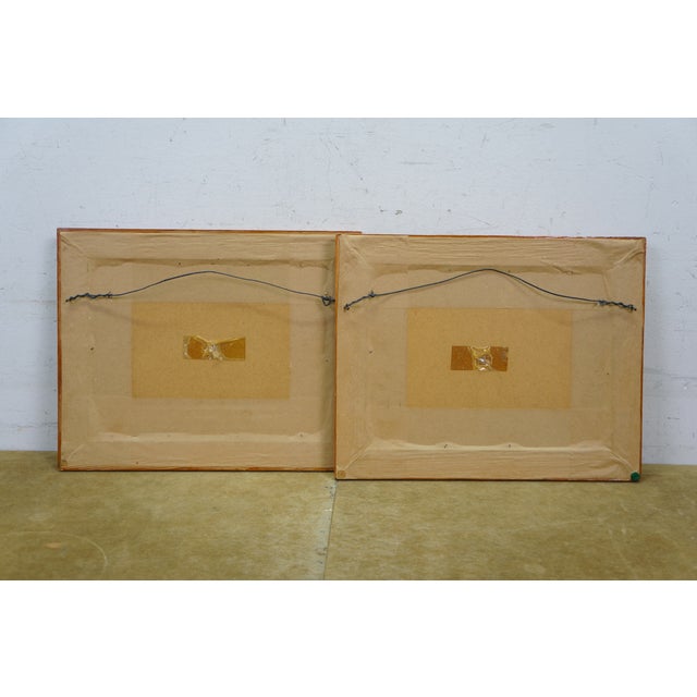Pair Mid Century Clipper Ship Prints Windsor Castle & Swiftsure Maple Frames 12" For Sale - Image 4 of 11