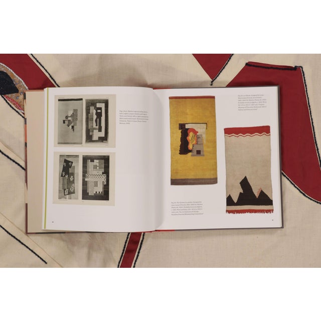 Beige Rug & Kilim’s Contemporary Tapestry With Abstract Patchwork in Rich Red & Beige For Sale - Image 8 of 10