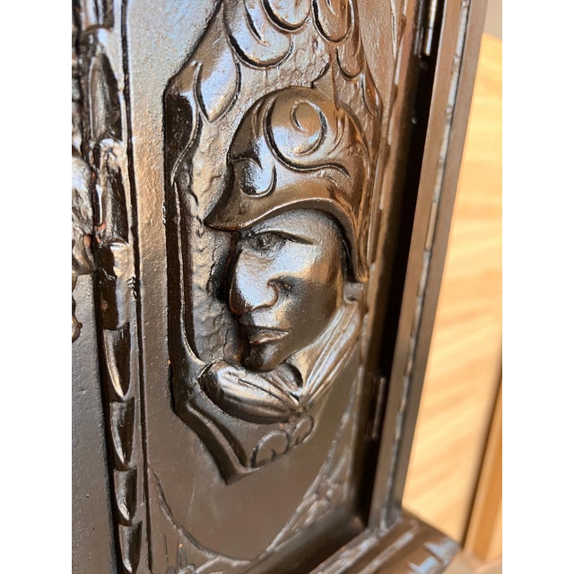 Wood 20th Century Spanish Baroque Style Cabinet on Stand, Bargueno or Varqueno For Sale - Image 7 of 18