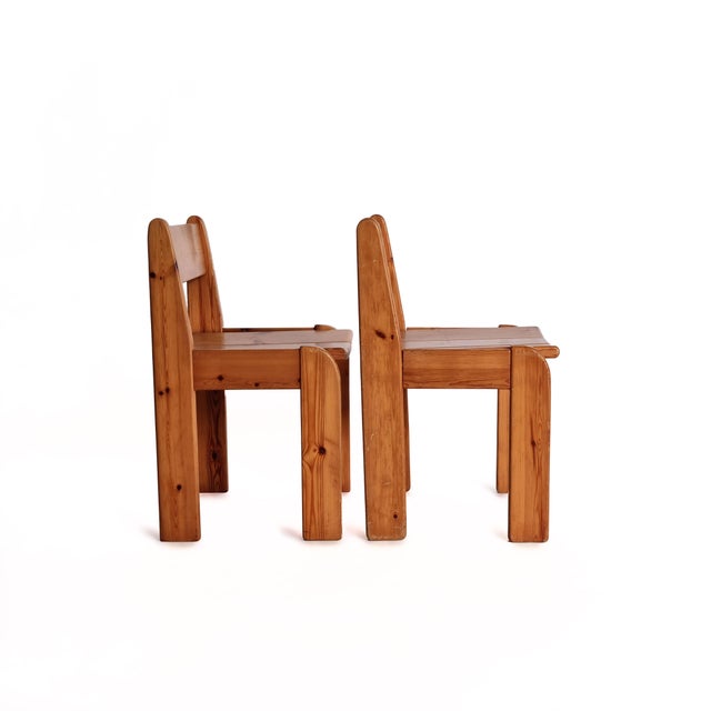 Pine Dining Chairs by Ate van Apeldoorn, 1972, Set of 2 For Sale - Image 6 of 10