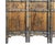 Vintage Finish Openwork Floral 4 Panels Wood Floor Screen Room Divider For Sale - Image 9 of 10