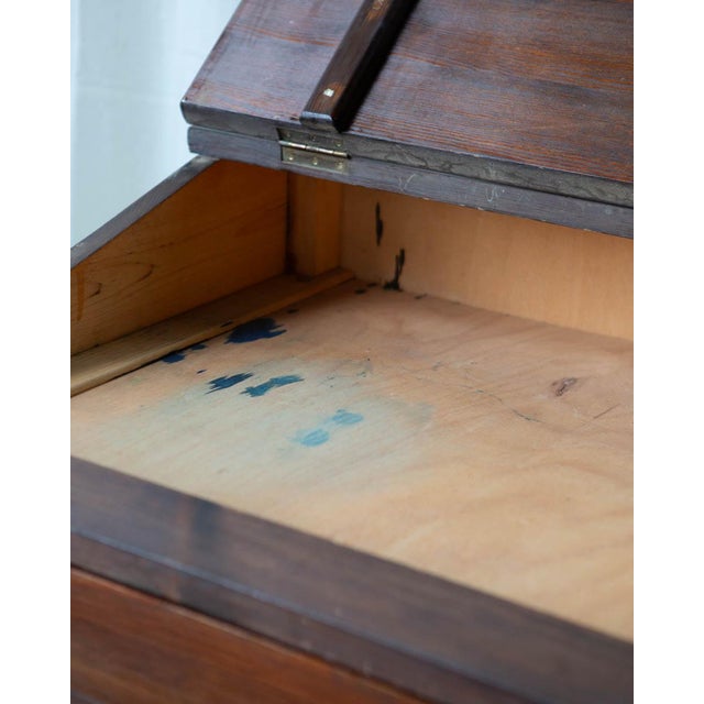 Mid 20th Century Scandinavian Pine Standing Desk For Sale - Image 11 of 18