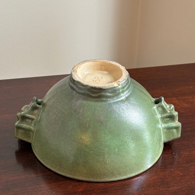 Early 20th Century Fulper Arts & Crafts Pottery Bowl For Sale - Image 9 of 12