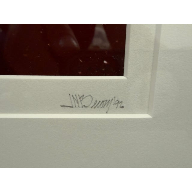 Red Jeffrey Becom Maya Color Red Architecture Ltd. Ed. Photograph, Signed For Sale - Image 8 of 12