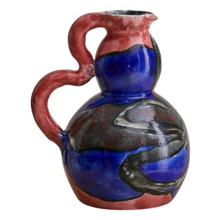 French Ceramic Pitcher by Arlette Roux, 1954 For Sale