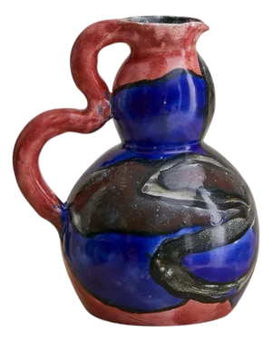 French Ceramic Pitcher by Arlette Roux, 1954
