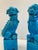 Turquoise Glazed Porcelain Foo Dogs Large - A Pair For Sale - Image 11 of 11