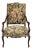 19th Century French Louis XV Fruitwood Fauteuil ~ Armchair With Floral Needlepoint For Sale