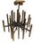 Vintage Lightolier Brass 36 Light Chandelier by Gaetano Sciolari For Sale - Image 9 of 14