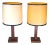 Le Tanneur Jacques Adnet, Leather Table Lamps - a Pair For Sale