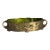 Vintage Art Nouveau Centerpiece Bowl With Green Glass Insert and Flowing Lines & Ginkgo Leaf Motifs 18.75"x9.5"x4.25" For Sale