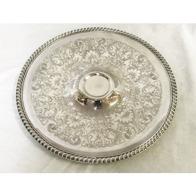 Vintage Rogers Silverplate Appetizer Platter For Sale - Image 4 of 9