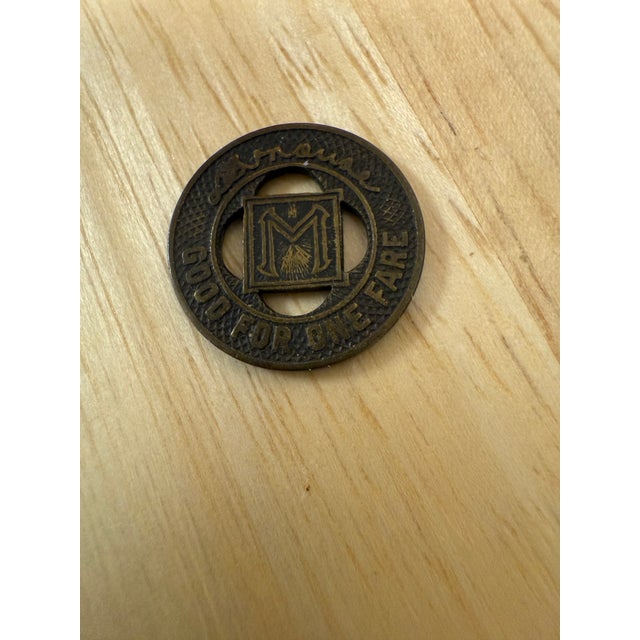 Street Car Tokens Minneapolis Minnesota Street Railway Co 1940s Good for One Fare For Sale - Image 6 of 7