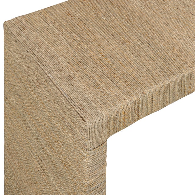 Boho Chic Mona Natural Seagrass Console For Sale - Image 3 of 5