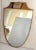 1940s Art Deco Gio Ponti Style Brass Wood Shield Wall Mirror Italy Attributed to Buffa For Sale In Miami - Image 6 of 12