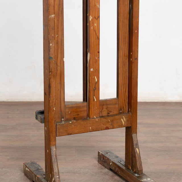 Wood Late 19th Century Antique Wood Painter's Easel For Sale - Image 7 of 14