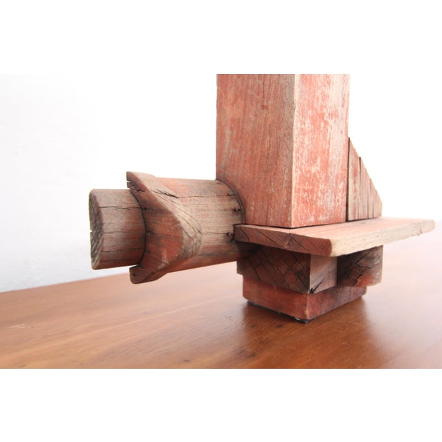 Early 20th Century Wooden Casting Pattern Object with Original Patina For Sale - Image 9 of 16