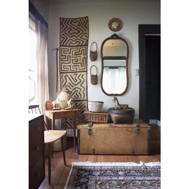 African Wall Hanging Kuba Cloth Raffia /Textile Zaire 133" For Sale - Image 10 of 11