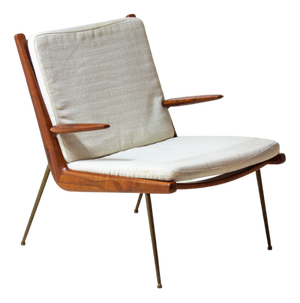 Minimalist Boomerang Lounge Chair by Peter Hvidt & Orla Møgaard, 2010s