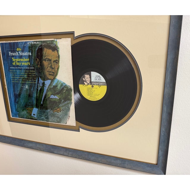 Frank Sinatra September of My Years, 1965 Original vinyl record and album sleeve, custom framed. The presentation features...
